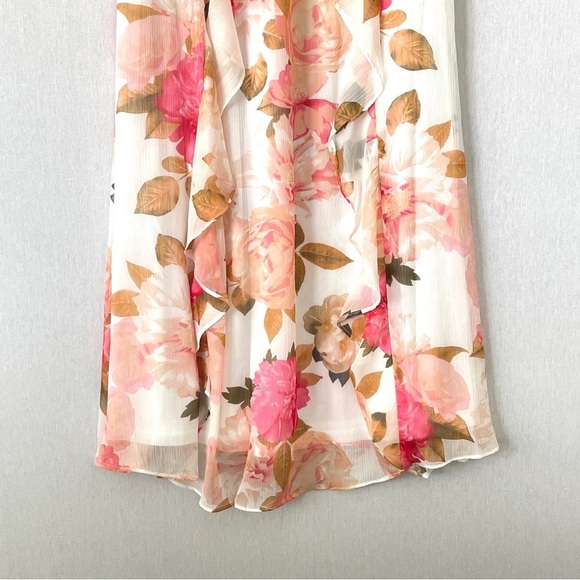 Karl Lagerfeld Paris Floral Chiffon Tiered Ruffle Maxi
Dress - Picture 7 of 11